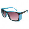 Retro 70s Vintage Sonnenbrille Square Stripes ruby blue