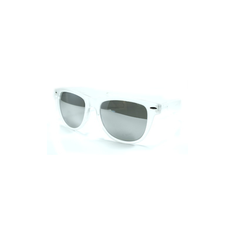 Transparente Wayfarer Sonnenbrille CRYSTAL ice matt