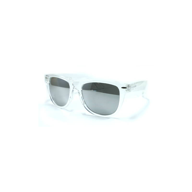 Transparente Wayfarer Sonnenbrille CRYSTAL ice shine