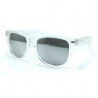 Transparente Wayfarer Sonnenbrille CRYSTAL ice shine