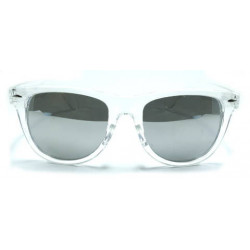 Transparente Wayfarer Sonnenbrille CRYSTAL ice shine