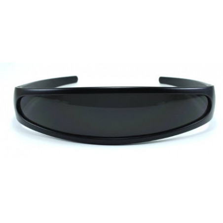 Roboter Party Sonnenbrille VISOR smoke schwarz matt