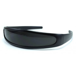 Roboter Party Sonnenbrille VISOR smoke schwarz matt