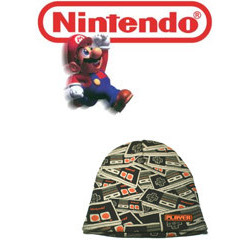 Nintendo® Beanie Mütze ControllerII beidseitig bedruckt