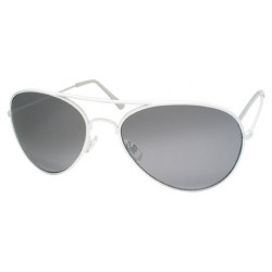 Aviator Piloten Sonnenbrille SlimFrame Grösse M smoke white