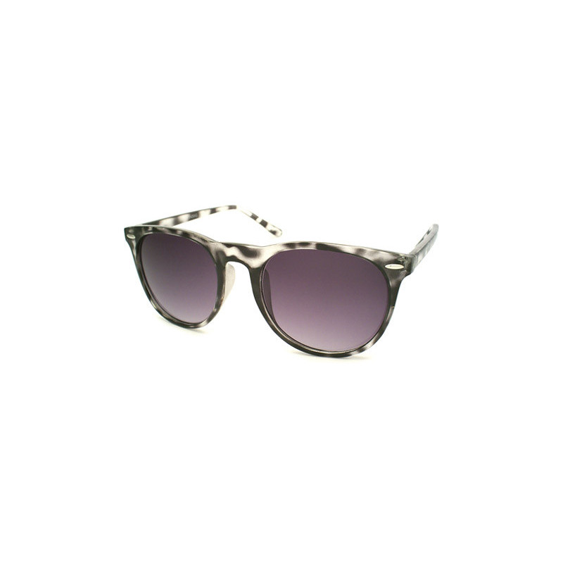 Lady Vintage runde Wayfarer Sonnenbrille demi black ruby