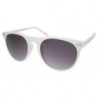 Lady Vintage runde Wayfarer Sonnenbrille white ruby