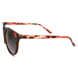 Lady Vintage runde Wayfarer Sonnenbrille demi red ruby