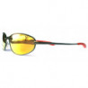 Ovale Sport Sonnenbrille mit Revo Verspiegelung gunmetal red