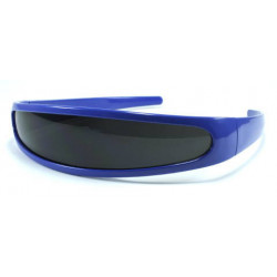 Roboter Party Sonnenbrille VISOR smoke blau