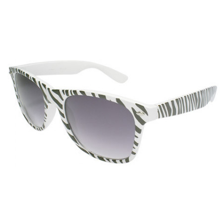 Blues Brothers Safari Zebra Designer Sonnenbrille white