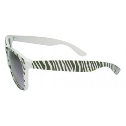 Blues Brothers Safari Zebra Designer Sonnenbrille white