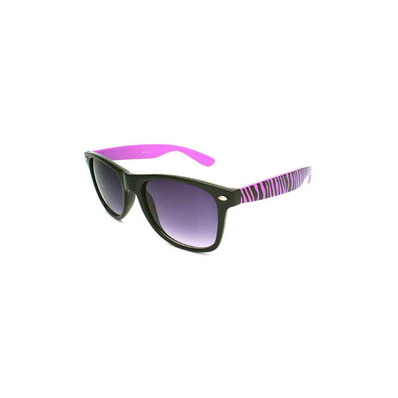 Blues Brothers Safari Zebra Designer Sonnenbrille black-purple