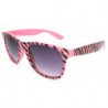 Blues Brothers Safari Zebra Designer Sonnenbrille pink