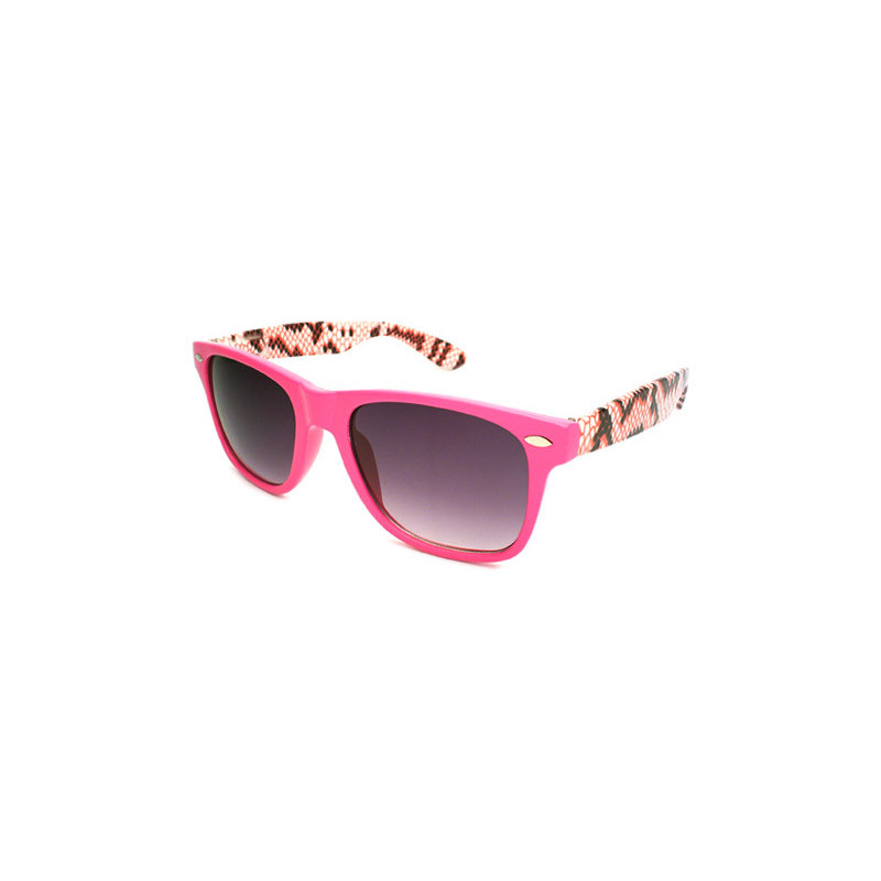 Blues Brothers Safari Animals Sonnenbrille Reptile pink