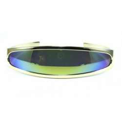 Roboter Party Sonnenbrille VISOR metallic gold