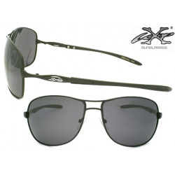 X-Loop® polarisierte Sport Sonnenbrille Aviator black shine