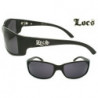 LOCS® Hardcore Designer Sonnenbrille Airy 44-lo black shine