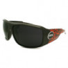 LOCS® Hardcore Designer Sonnenbrille Flame 70-lo black red