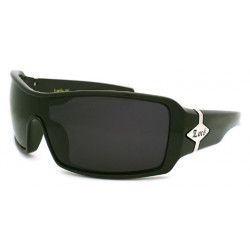 LOCS® Hardcore Designer Sonnenbrille Shield 68-lo black shine