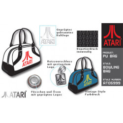 Atari® Bowling Tasche Old Fashion Design white/red
