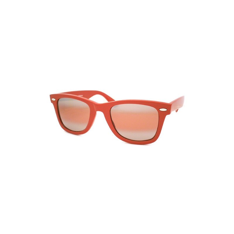 Wayfarer Sonnenbrille mit Allwetter Linsen red