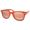 Wayfarer Sonnenbrille mit Allwetter Linsen red