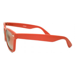 Wayfarer Sonnenbrille mit Allwetter Linsen red