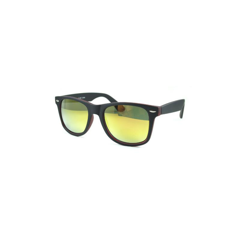 Matte Bicolor Wayfarer Sonnenbrille revo rot