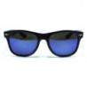 Matte Wayfarer Sonnenbrille revo blau