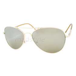 Verspiegelte Kult Sonnenbrille Pilotenbrille Grösse M gold