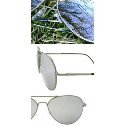 Verspiegelte Kult Sonnenbrille Pilotenbrille Grösse M chrome
