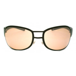 Rassige breite Designer Sonnenbrille leicht rötlich