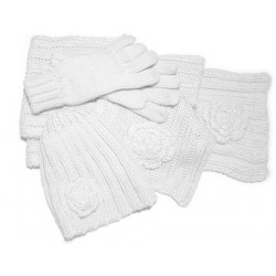 3-teiliges Damen Winterset von Quirinus® white-rose