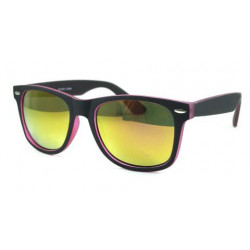 Matte Bicolor Wayfarer Sonnenbrille revo pink