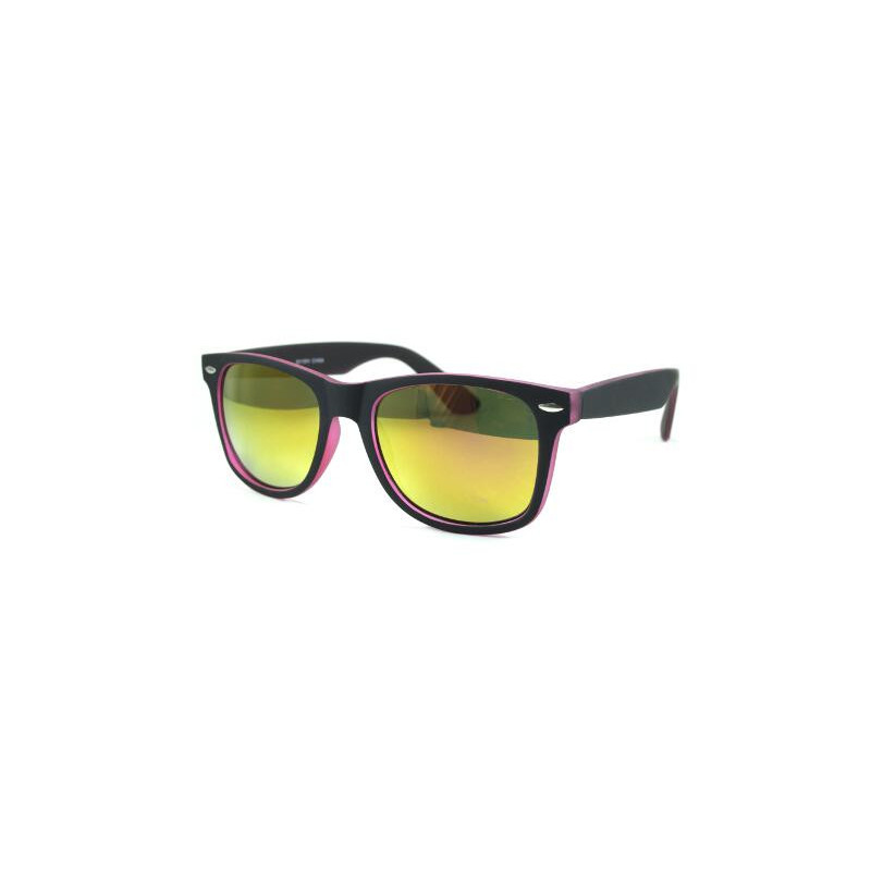 Matte Bicolor Wayfarer Sonnenbrille revo pink