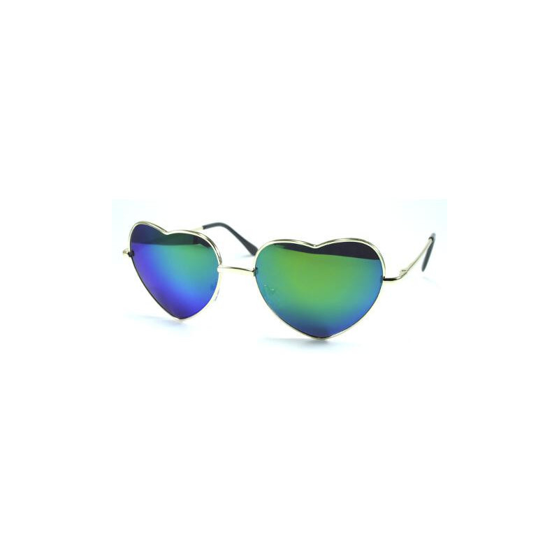 Herzförmige Sonnenbrille SWEETHEART grün