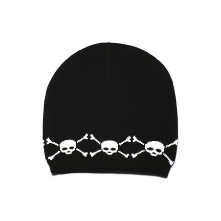 Quirinus® Beanie Skull Circle Design black