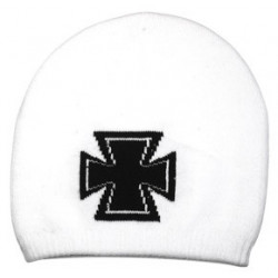 Quirinus® Beanie Choppers Biker Design white