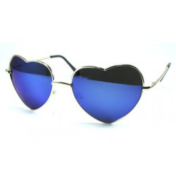 Herzförmige Sonnenbrille SWEETHEART blau