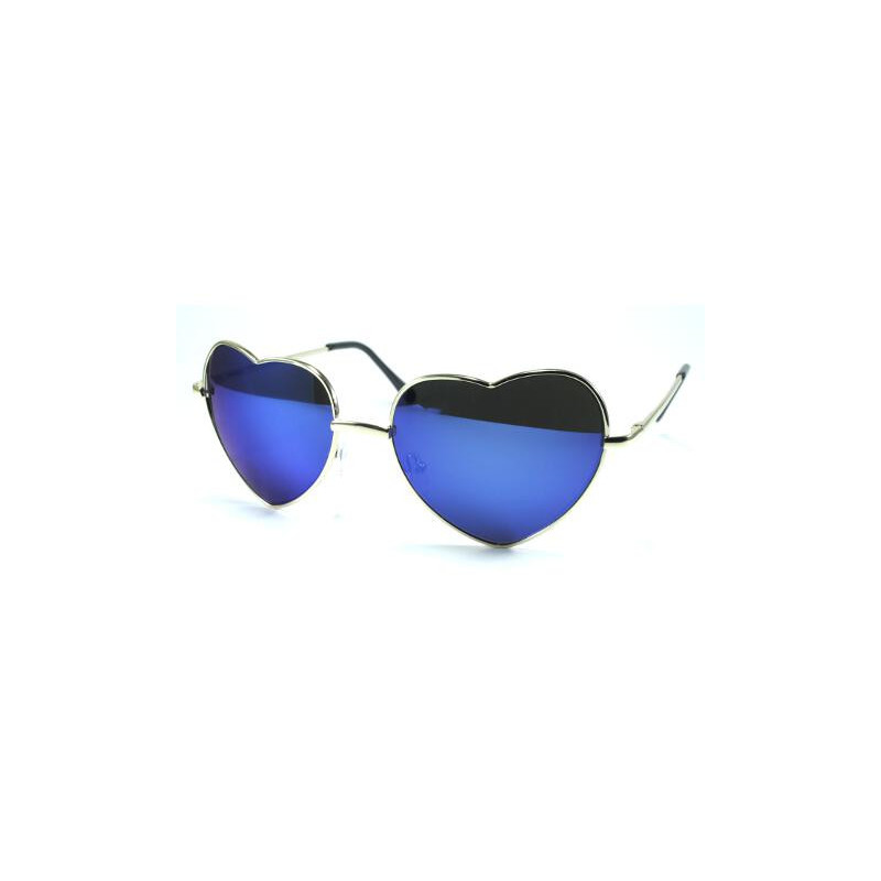 Herzförmige Sonnenbrille SWEETHEART blau