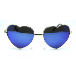 Herzförmige Sonnenbrille SWEETHEART blau