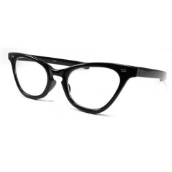 Lady Nerd-Brille Wayfarer CatEye Clear Lens Sonnenbrille schwarz