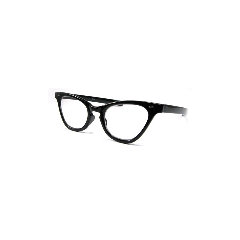 Lady Nerd-Brille Wayfarer CatEye Clear Lens Sonnenbrille schwarz