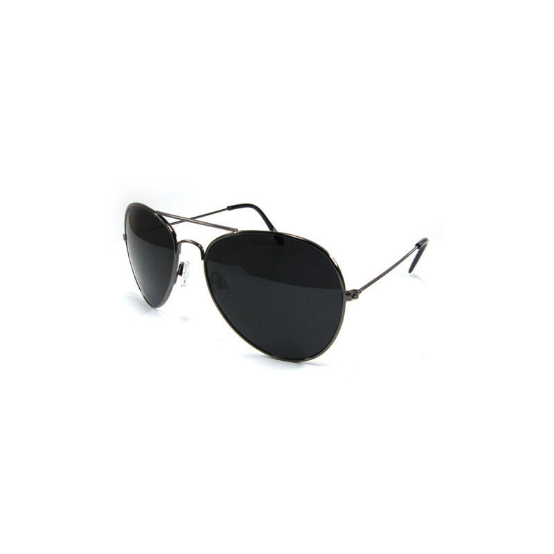 Aviator Sonnenbrille Fliegerbrille super dark gunmetal