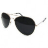 Aviator Sonnenbrille Fliegerbrille super dark chrom