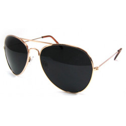 Aviator Sonnenbrille Fliegerbrille super dark gold