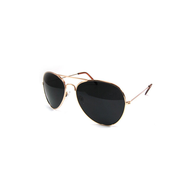 Aviator Sonnenbrille Fliegerbrille super dark gold