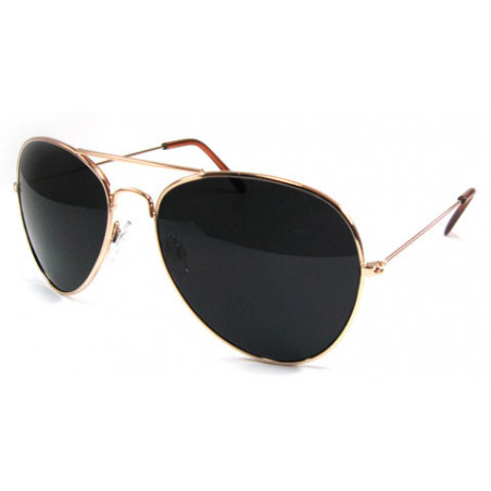 Aviator Sonnenbrille Fliegerbrille super dark gold