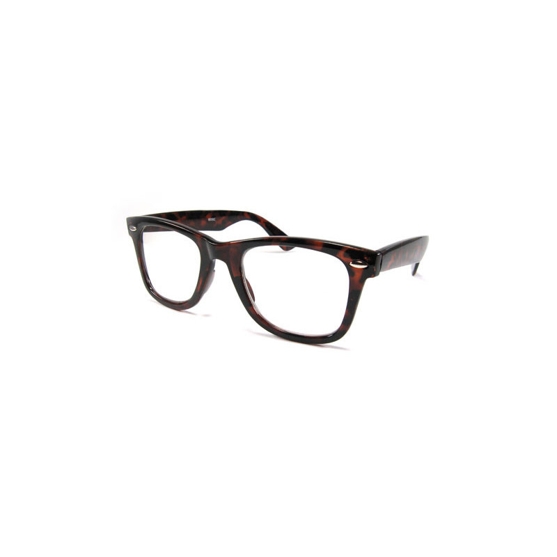 Nerd Brille Wayfarer Clear Lens Sonnenbrille leo